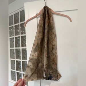 100% Silk Earthy Toned Scarf